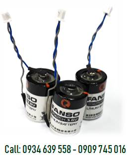 Pin nuôi nguồn PLC FANSO ER14250H (zắc cắm như hình) 1/2AA 3.6v 1200mAh